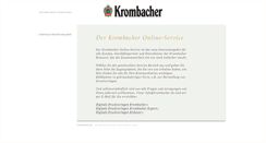 Desktop Screenshot of druckvorlagen.krombacher.de